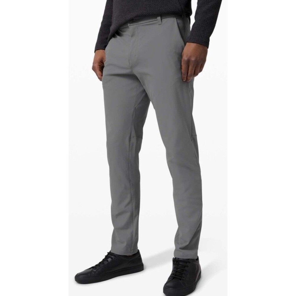 Lululemon Men's Commission Pants Classic Warpstreme Size 30 Asphalt Grey Work